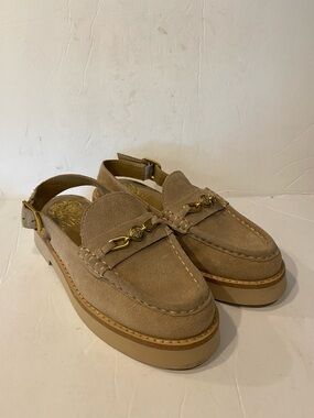 Vince Camuto Tan Suede Torrie Loafer